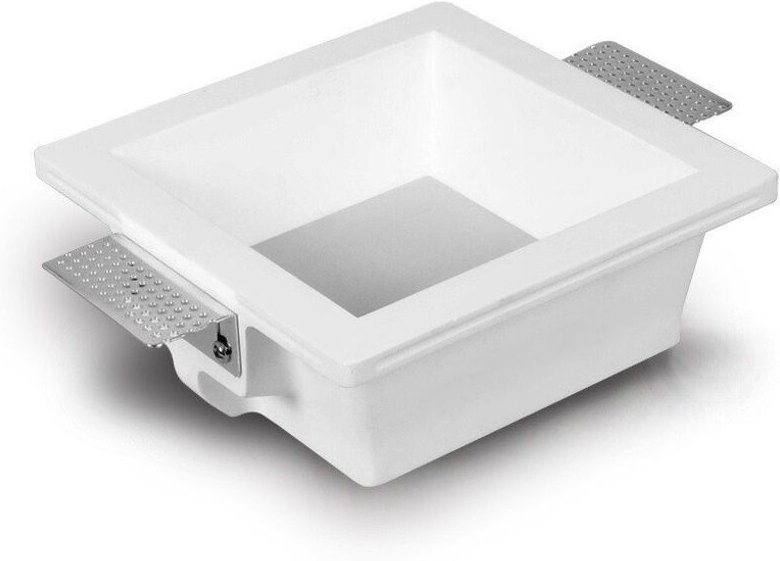 Efectoled - led Downlight Einbaustrahlerring für Gip/Gipsplatten Integration Eckig 9W Schnitt 183x183 mm UGR17 2700K War...