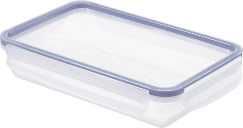 Rotho - Kühlschrankdose Click & Lock, 1 l flach horizon blau Vorratsdose