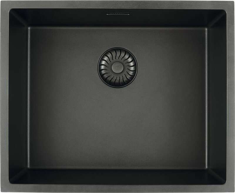 2D-Spüle CAGRPP50BK-TU Black Line, Schwarz - Solido