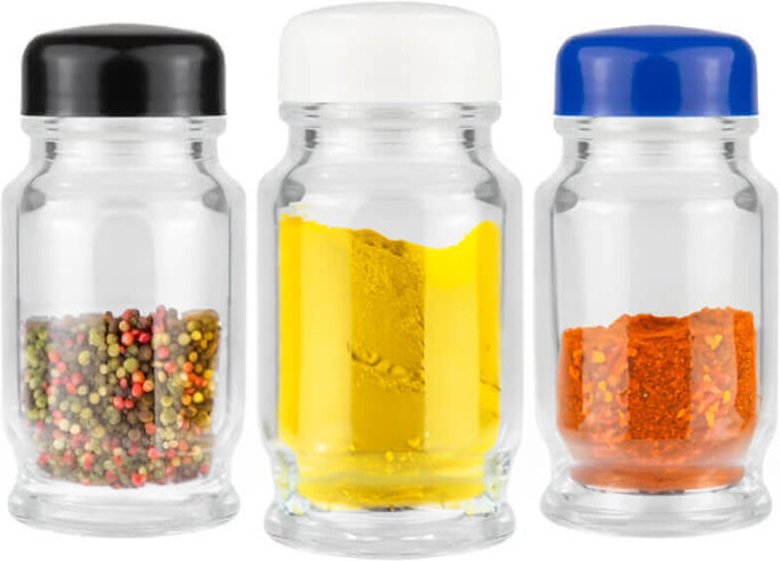 50 Gewürzgläser, 50 ml, luftdichter Behälter, Set