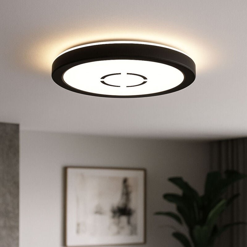Led Deckenlampe mit Hintergrundbeleuchtung Küchenlampe Flurleuchte rund Deckenleuchte ultraslim, Backlight, 12W 1400lm n...