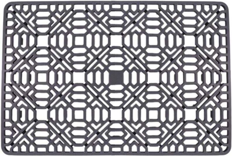 Küchenspülenmatte aus Edelstahl, Porzellan und Silikon – rutschfest und hitzebeständig
