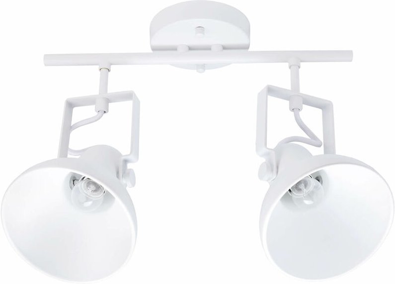 Licht-erlebnisse - Weiße Deckenlampe Metall Retro verstellbar dallas Strahler