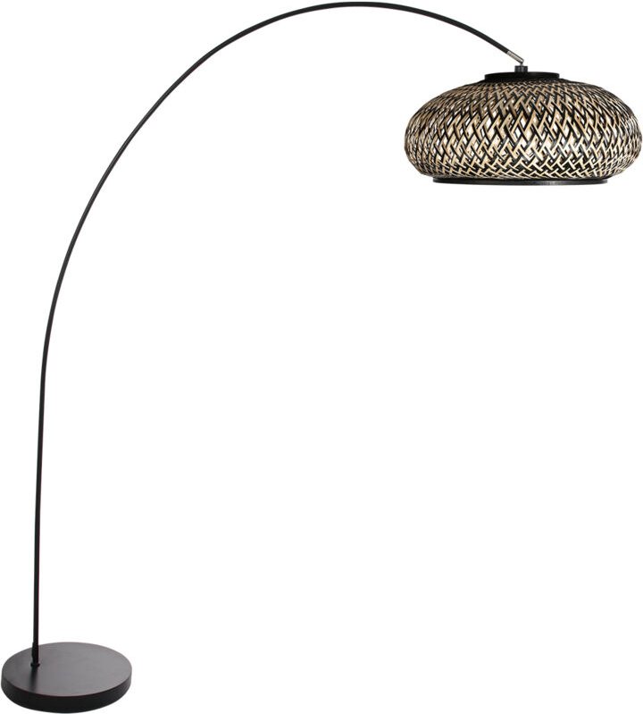 Mexlite - stehlampe - Solva - schwarz - bambus metall -