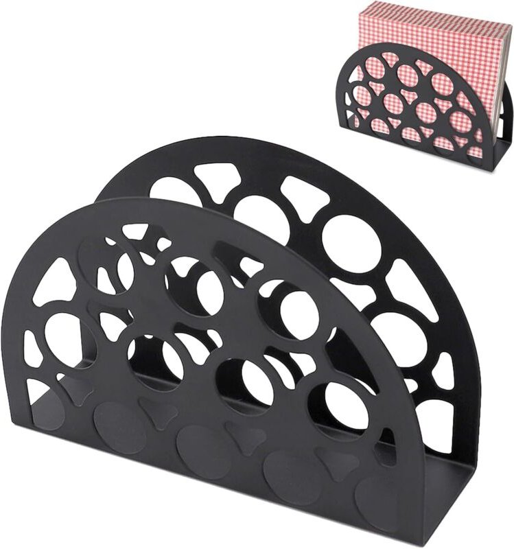 2-teiliger Serviettenhalter, ideal zur Dekoration des Küchen- oder Esstisches, verhindert das Wegwehen der Servietten (g...