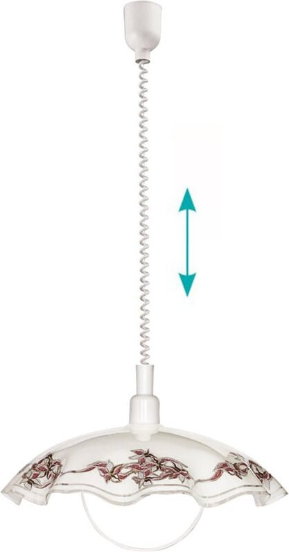 Eglo - Pendelleuchte Vetro weiß lila schwarz Pendelleuchte