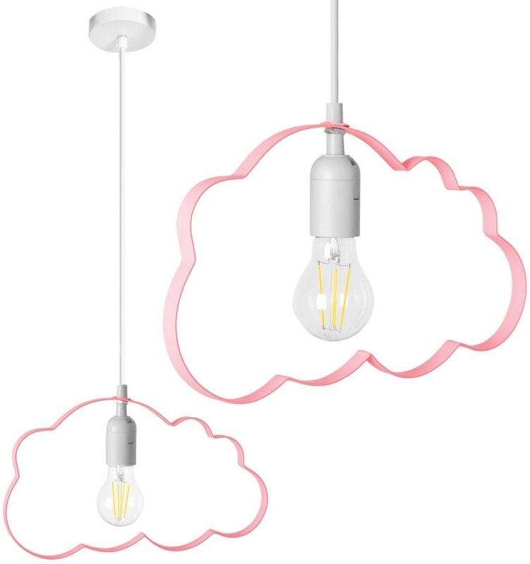 Hängelampe cloud light pink