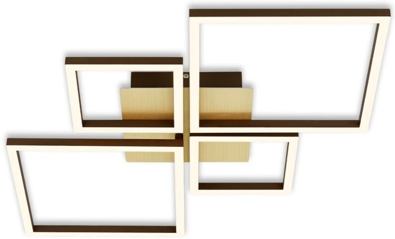 Briloner - Leuchten frame - Wand-& Deckenleuchte - 3128017 - Stufenweise dimmbar - 3000K warmweiß - Memoryfunktion - Sch...