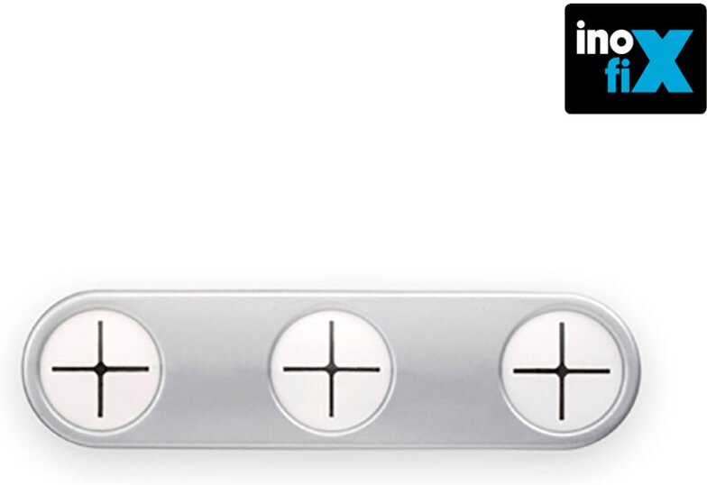 Inofix - Selbstklebender Aufhänger für Küchentücher Mattchrom 2083-7-000 Blister