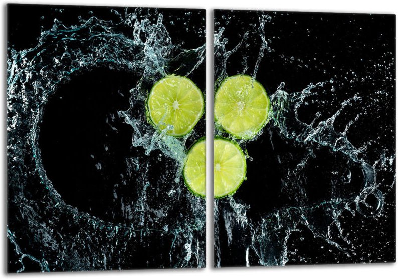 Glasschutzplatte für den Herd 2x40x52 Zitrone