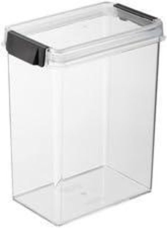 Plast-team Stapelbare transparente Aufbewahrungsbox 2,6L