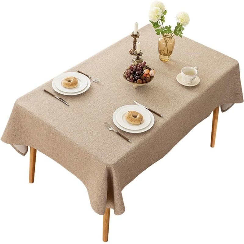 Nappe imperméable et facile à nettoyer, en coton et lin, style vintage, idéale pour les canapés, les tables de chevet, l...