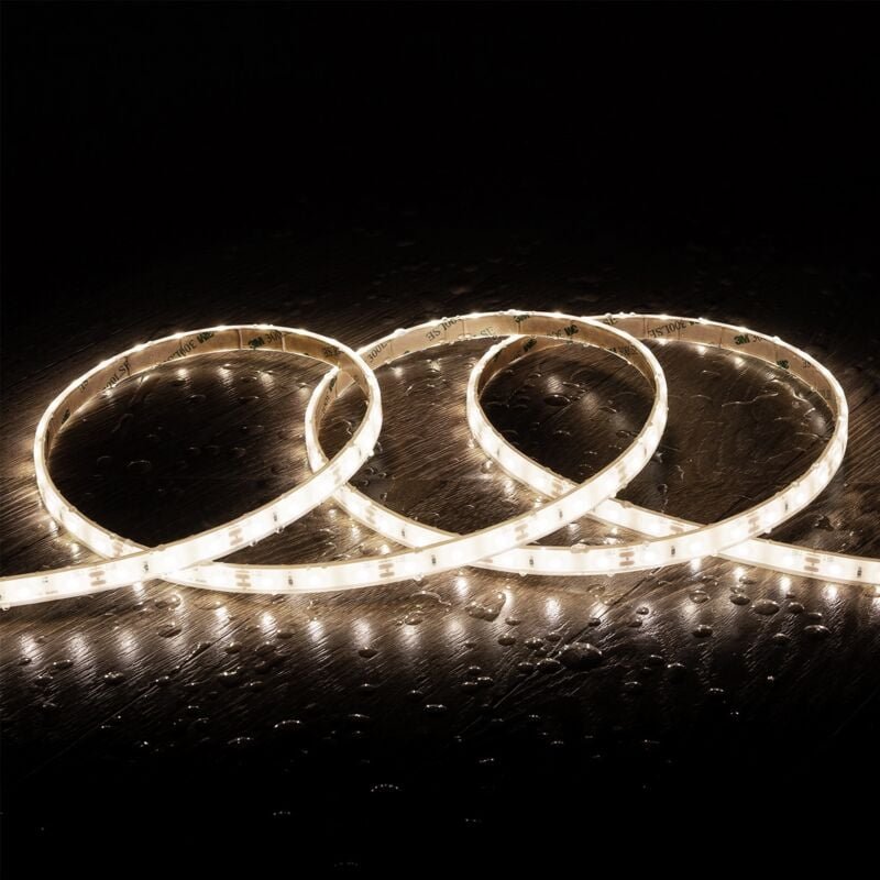 LED Streifen dimmbar 220V SMD2835 Gleichrichter Silicone FLEX IC-2 Parallelen 120LED/m IP65 Breite 12mm Schnitt 10cm nac...