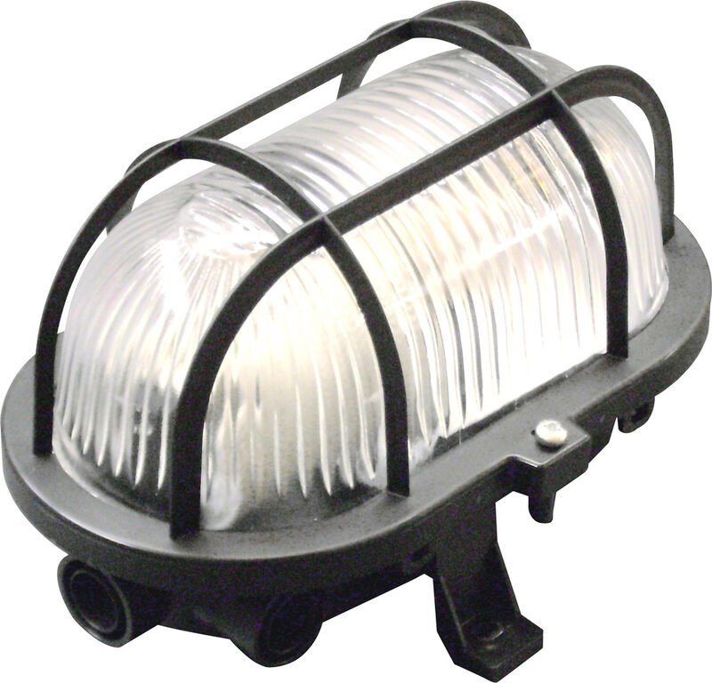 Müller-Licht Oval Feuchtraumleuchte E27 Schwarz