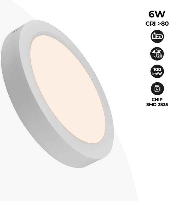 Barcelona Led - LED-Deckenanbauleuchte 6W High Efficiency
