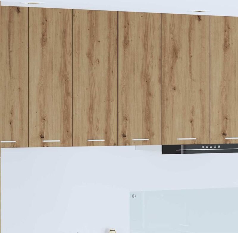 Hängeschrank Riga 2 pcs Artisan-Eiche und Weiß 30 x 31 x 80 cm vidaXL