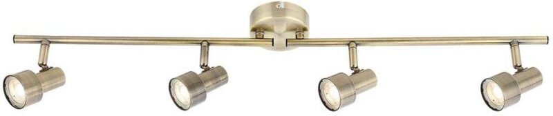 Deckenleuchte Deckenlampe Wohnzimmerlampe led Metall Bronzefarbe Schwenkbar 80cm