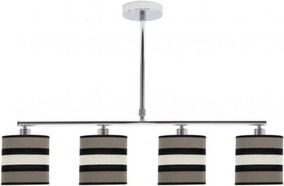 Lineare Lampe karla taupe-beige 4 Leuchten Dimmbar - Fabrilamp