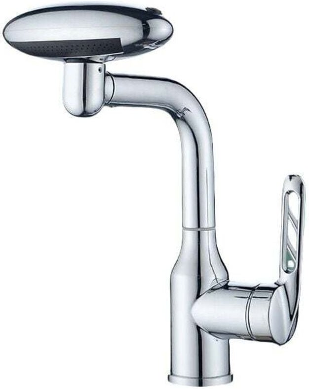 4-Strahl-Waschtischarmatur, 360° schwenkbar, Mehrstrahl-Handbrause, einfache Installation, robustes Design