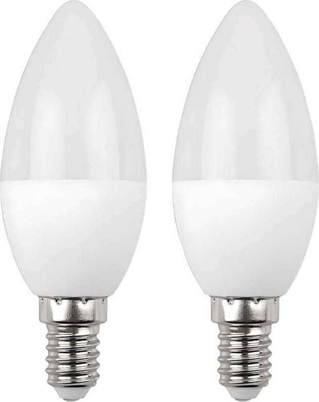 7hsevenon - Pack 2 LED-Kerzenlampen E14 7,4W Equi.60W 806lm 25000H Premium