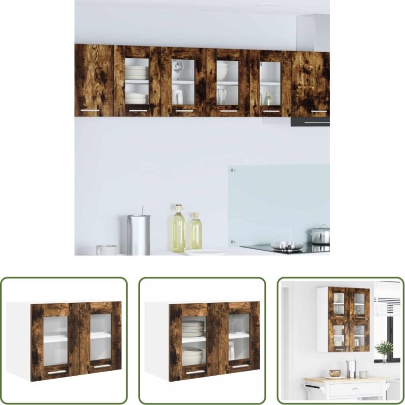 vidaXL Geräucherte Eiche - Hängeschrank Geräucherte Eiche 60 x 31 x 40 cm Holzwerkstoff