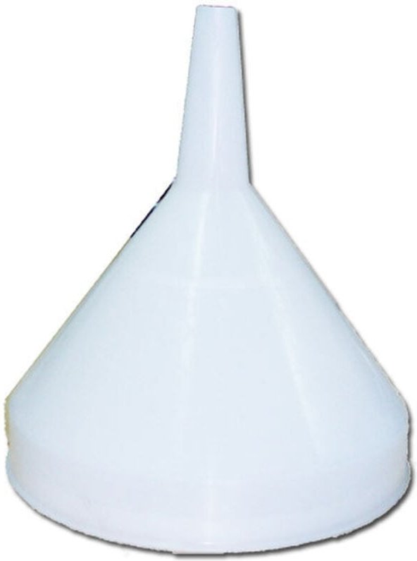 10 cm 1/8 Liter weißer Kunststofftrichter 4738