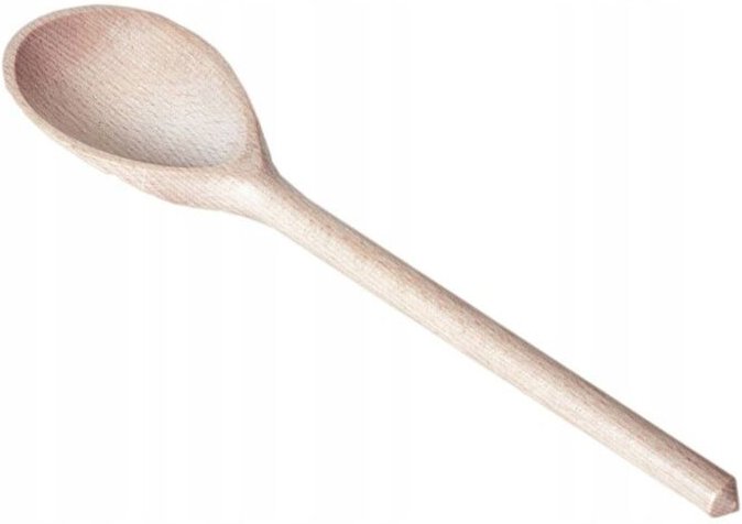 Schwedischer Küchenlöffel aus Holz, 25 cm