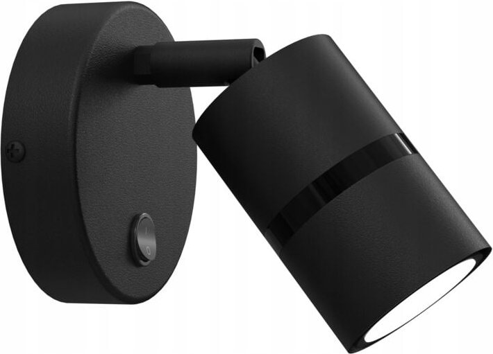 Verstellbare Wandleuchte mit Schalter Ewilight Tube 1xGu10 schwarz