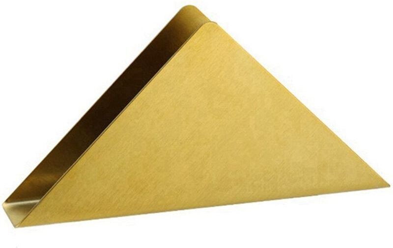 Goldener Serviettenhalter aus Stahl, vertikaler Papierserviettenspender für die Tischdekoration