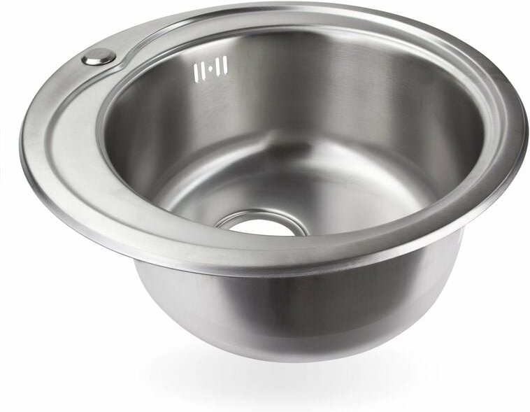 Stabilo-sanitaer - Edelstahl Spüle 'Ronda 2' - Rundes Einbauspülbecken