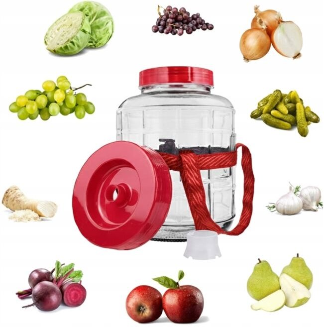 18-Liter-Multifunktions-Glasballon für Wein, Liköre, Gurken, Kohl