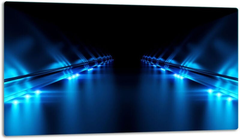 Glasschild Schneidebrett 52x30 Blau