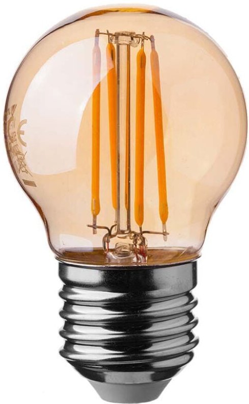 Thumbnail - LED-Glühbirne E27 4W G45 Filament Amber 2200K - V-tac