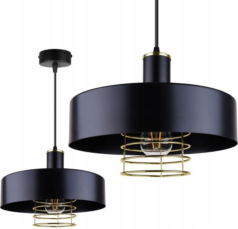 Deckenlampe Hängelampe Kronleuchter Plafon Gold Chrom