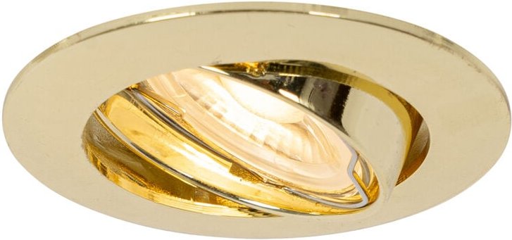 Moderner Einbaustrahler Messing 35 mm schwenkbar - Edu