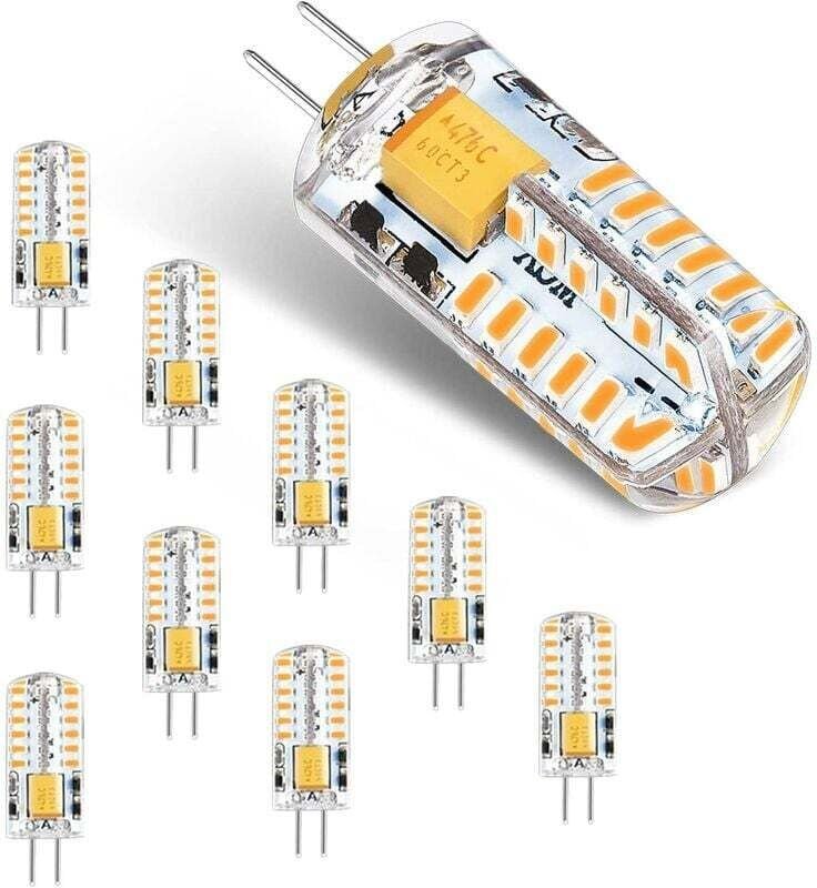 G4 LED Birnen 12V AC/DC 3W flimmerfreie Energiesparlampe (entspricht 30W Halogenbirne) warmweiß 3000K, G4 LED Licht, 300...