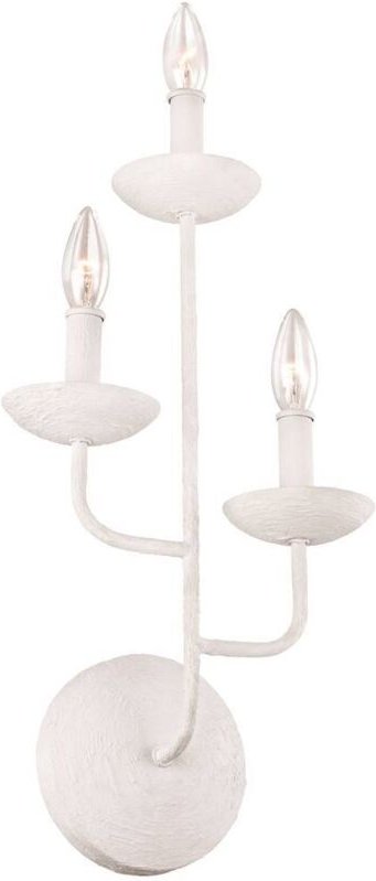 Elstead Feiss Annie Kerze Wandleuchte Gips weiß