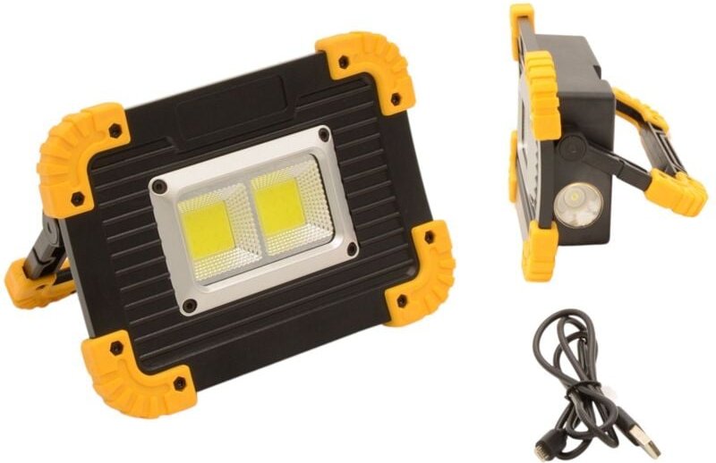 LED- Arbeitsstrahler mit Powerbank Arbeitsleuchte Strahler Baustrahler Lampe