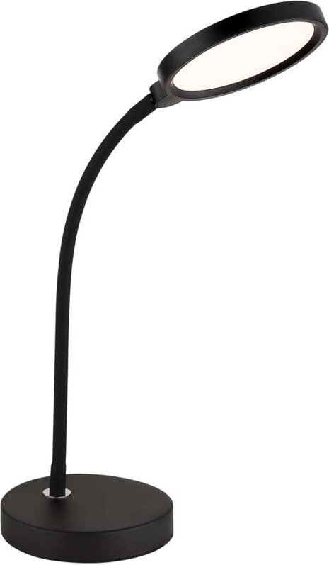 Tischleuchte Tischlampe Leselampe schwarz matt Acryl Touchdimmer LED H 56 cm