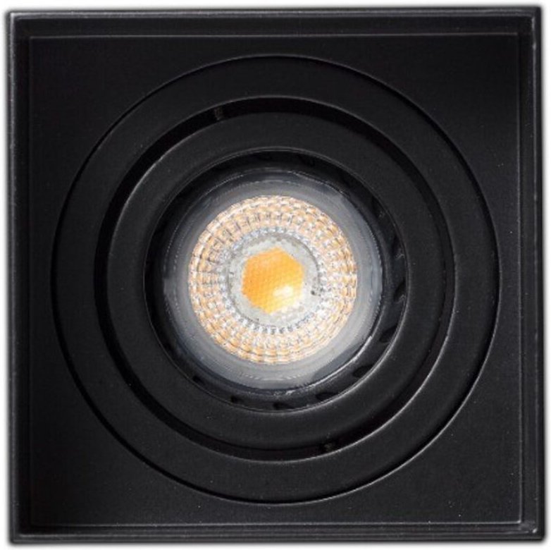 Acre Deckeneinbauleuchte verstellbar schwarz quadratisch