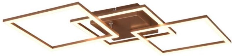 Reality Leuchten - Große led Deckenleuchte trail Coffee schwenkbare Module, Breite 74cm