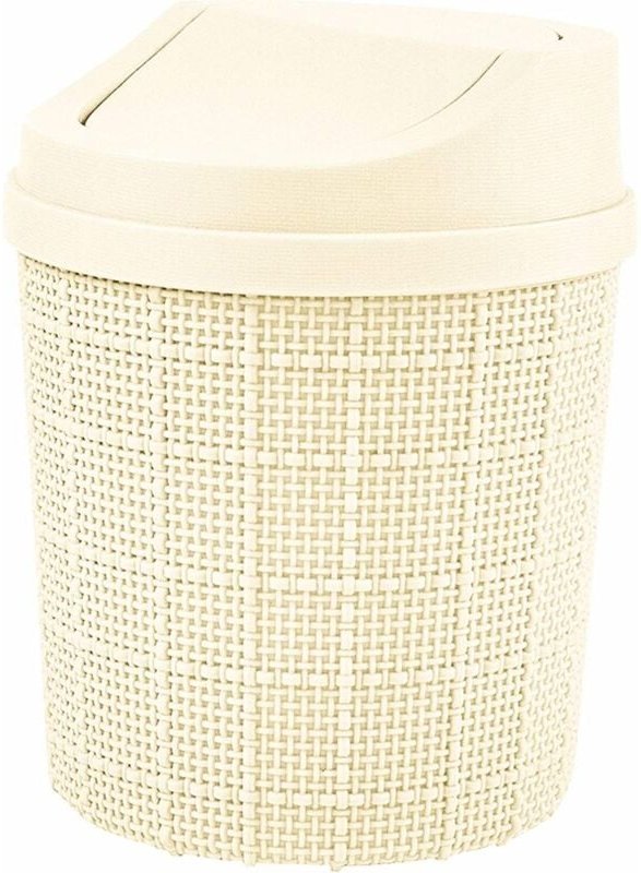 1,5 l Mini-Mülleimer, Mini-Tischmülleimer, mit Mülleimer und Schwingdeckel, für Schlafzimmer, Wohnzimmer, Küche, Fahrzeu...