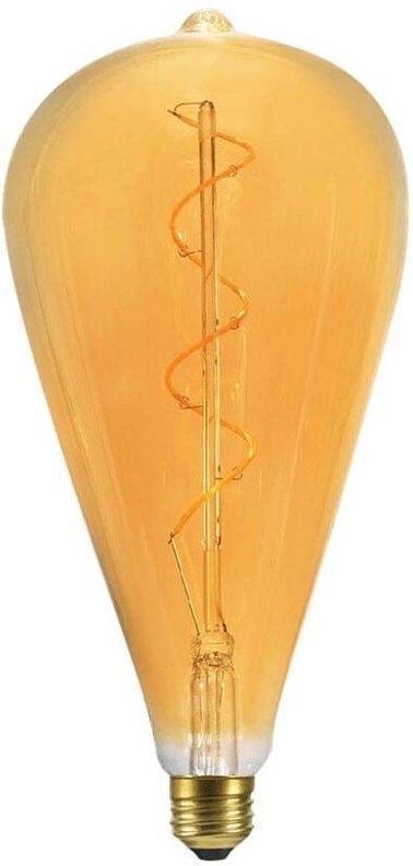 V-tac - E27 4W ST120 LED-Glühbirne, Spiralfaden, Bernstein, Warmweiß