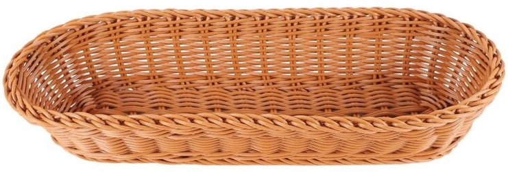 Tlily - Ovaler geflochtener Korb, Brot-Servierkorb, 14-Zoll-Aufbewahrung für Lebensmittel, Obst, Kosmetik, Tischplatte u...