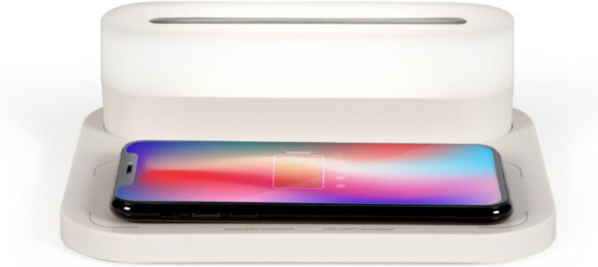 Nachttischlampe mit schnellladefunktion (induktionsladegerät) - Livoo - TEA292W