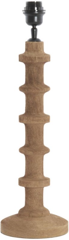 Light & Living - tischlampe - Cecily - braun - holz - Ø 16cm -