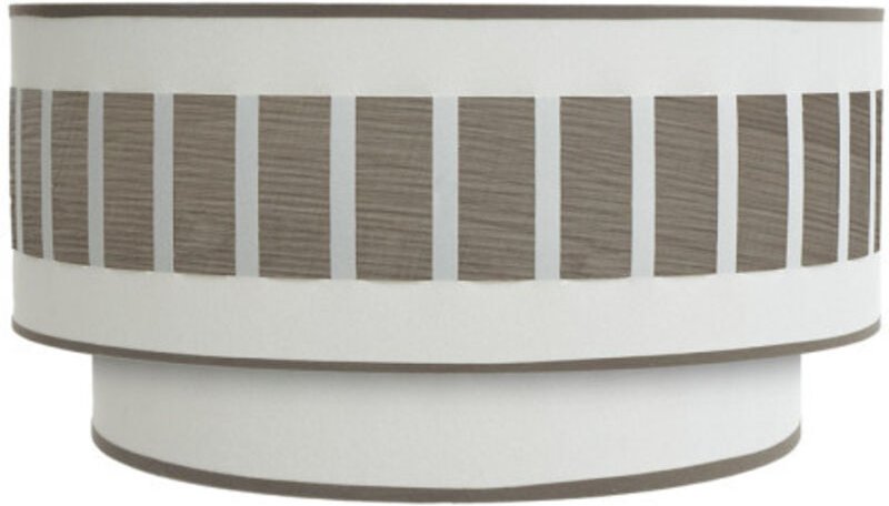 Ivanna wandleuchte 1xe27 weiß-holz grau 17x30x15 cm