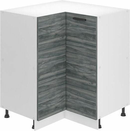 Unterschrank Küche, Küchenunterschrank 90 cm Breite. snp Küchenunterschrank ohne Arbeitsplatte. Eckschrank Küche mit 1 T...