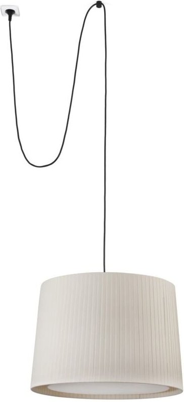 Samba Hängelampe schwarz/beige mit Stecker 68604-44