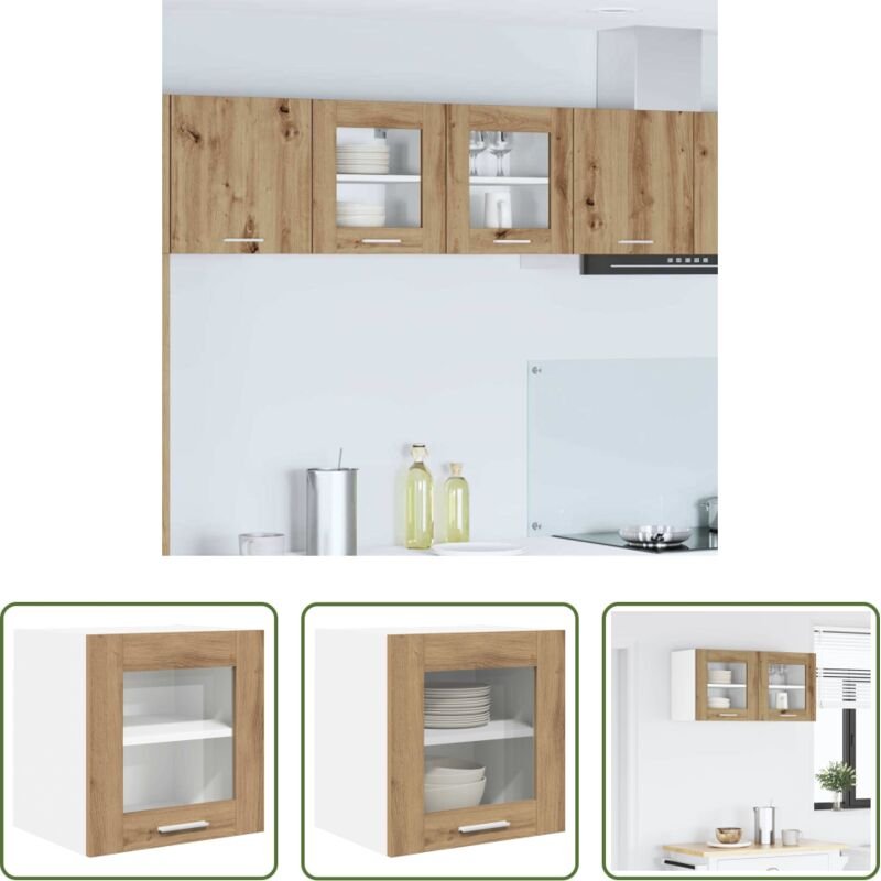 vidaXL Hängeschrank - Hängeschrank Artisan-Eiche 40 x 31 x 40 cm Holzwerkstoff